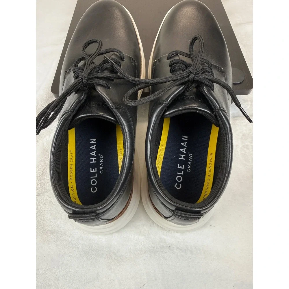 Cole Haan Grand Ultra Mens 8M Black Leather Oxford Shoes Comfort C39953 New